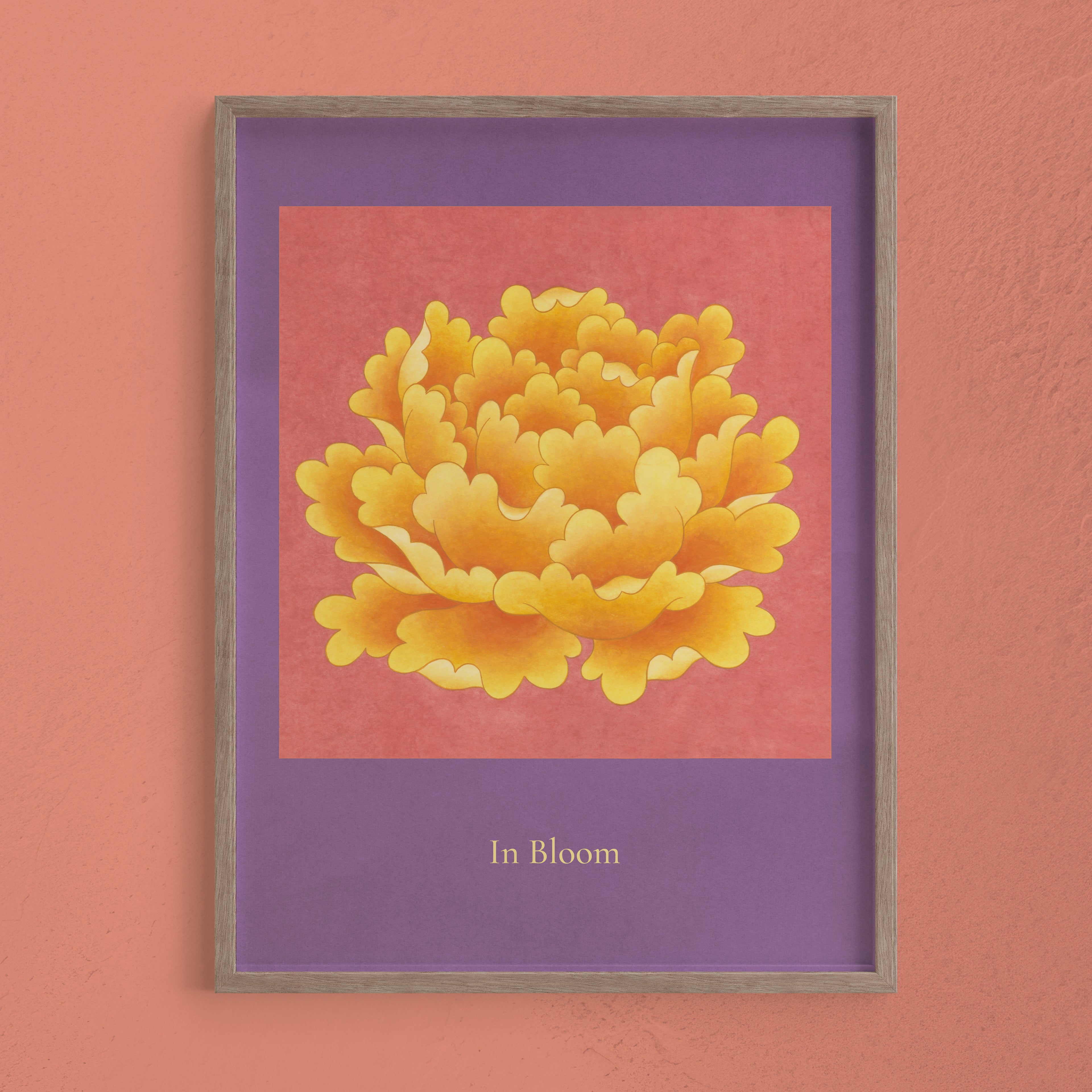 Peony Golden – Lámina Artística