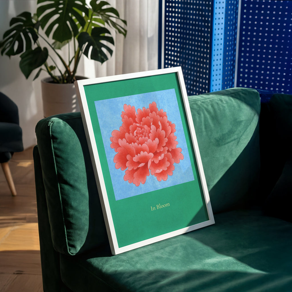 Peony Coral – Lámina Artística