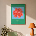 Peony Coral – Lámina Artística